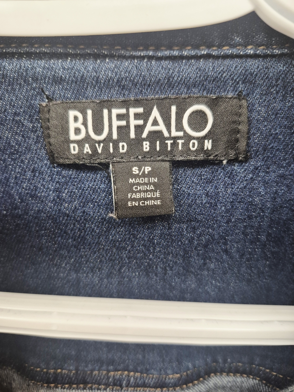 🌼5/$20 Buffalo David Bitton Indigo Blue Denim Button-Down Shirt Small - Picture 3 of 4